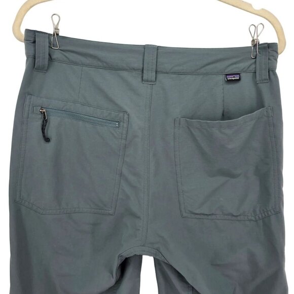 Patagonia Mens 30 Shorts Quandary 12 in Gray Nylon Pockets Outdoor Hiking - Picture 4 of 12